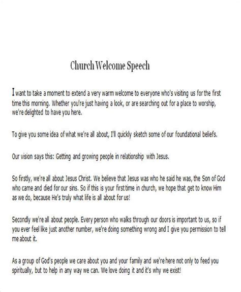 How to Do a Welcome Speech for the Church - Synonym