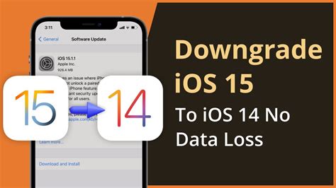 How to Downgrade from iOS 15 to iOS 14 Without Losing Data?