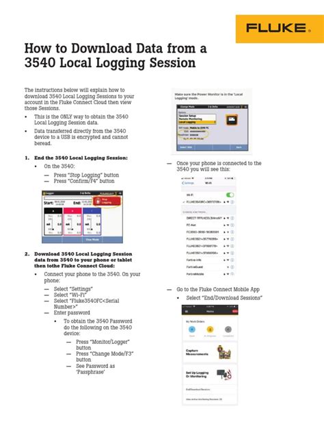 How to Download Data from a 3540 Local Logging Session