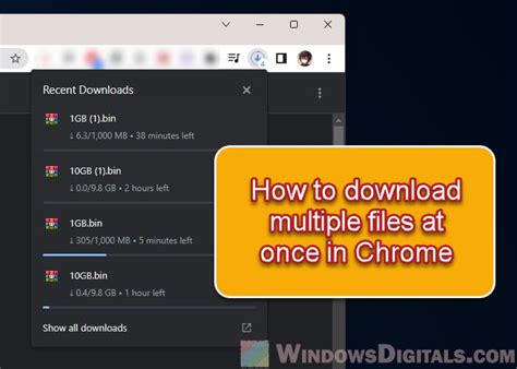 How to Download Multiple Files at Once in Chrome