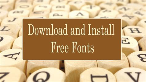How to Download and Install Fonts on your Computer and Laptop YouTube