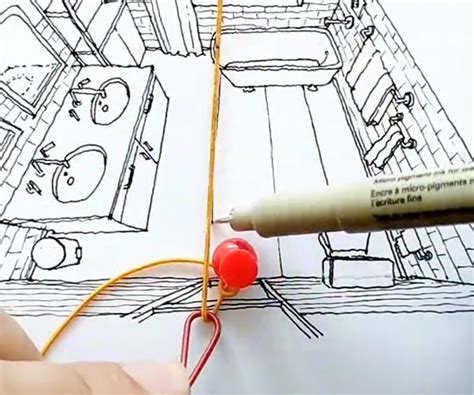 How to Draw 2Point Perspective with an Elastic Band