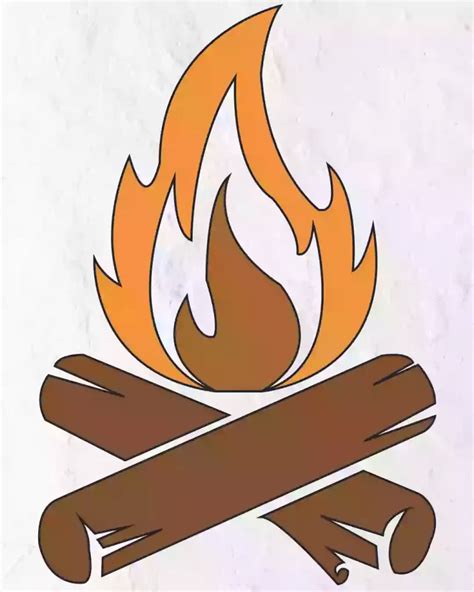 How to Draw A Campfire A Step by Step Guide in 2022 Campfire