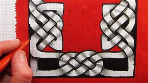 How to Draw A Celtic Knot Border Pattern YouTube
