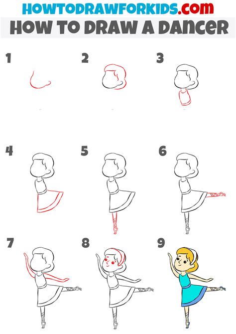 How to Draw A Dancer Step by Step