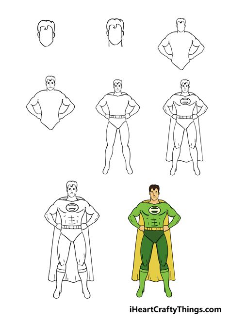 How to Draw A Superhero A Step by Step Guide Drawing superheroes