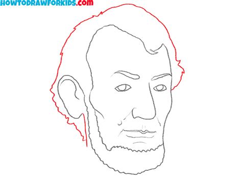 How to Draw Abraham Lincoln Easy Drawing Tutorial For Kids