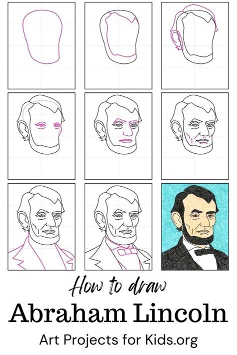 How to Draw Abraham Lincoln Really Easy Drawing Tutorial Drawing
