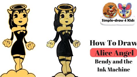 How to Draw Alice Angel from Bendy and the Ink Machine YouTube