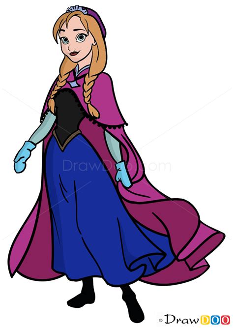 How to Draw Anna from Frozen Gemma