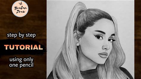 How to Draw Ariana Grande Really Easy Drawing Tutorial Ariana