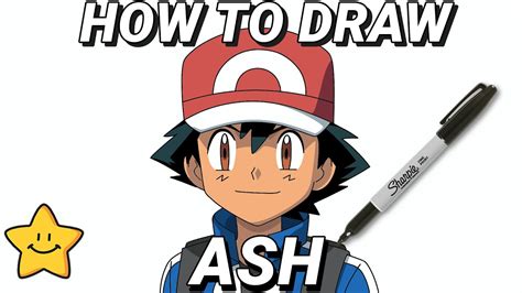 How to Draw Ash Ketchum - Easy Drawing Tutorials