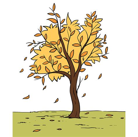 How to Draw Autumn Tree, Trees