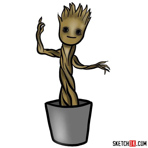 How to Draw Baby Groot in a Pot Tips and Insights for Marvel Fans