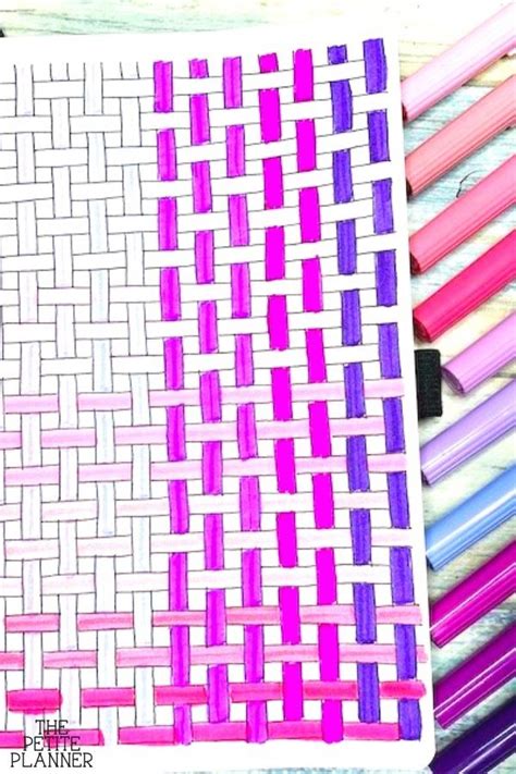 How to Draw Basket Weave Pattern Tutorial Weaving, Doodling tutorial
