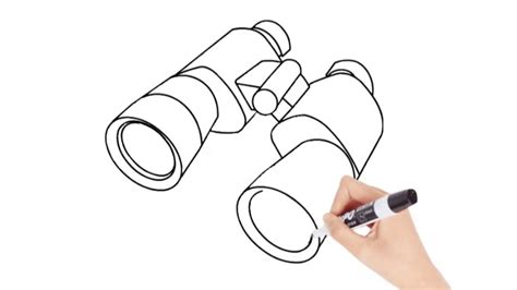 How to Draw Binoculars