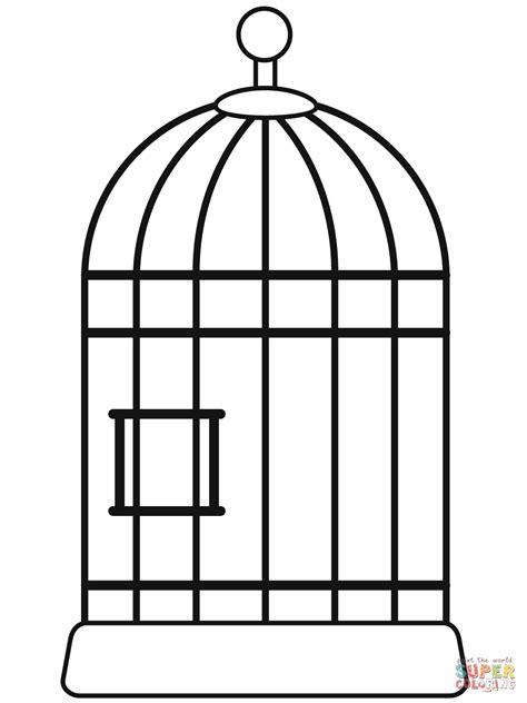 How to Draw Bird Cage Coloring Pages How to Draw Bird Cage Coloring