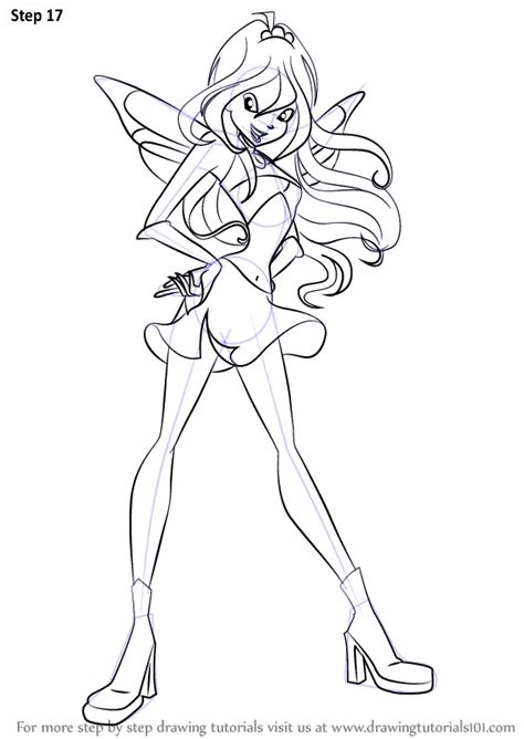 How to Draw Bloom from Winx Club