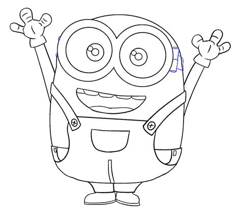 How to Draw Bob the Minion Easy Step by Step Drawing Guides