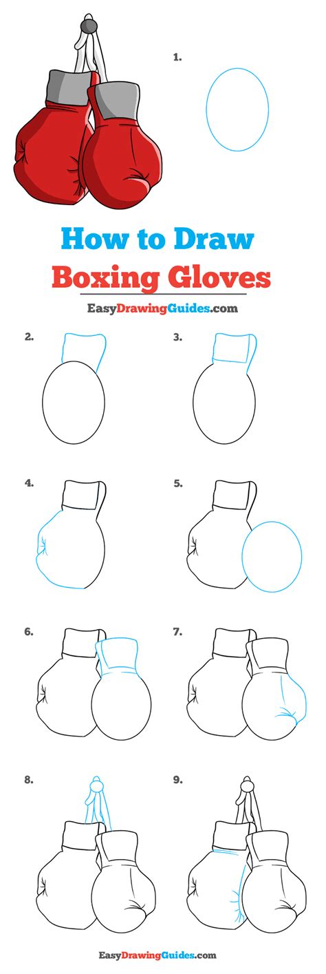 How to Draw Boxing Gloves Step by Step