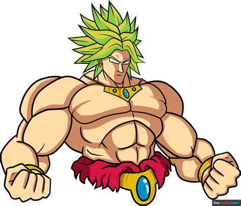 How to Draw Broly Really Easy Drawing Tutorial