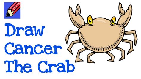 How to Draw Cancer the Crab Real Easy Step by Step Tutorial YouTube
