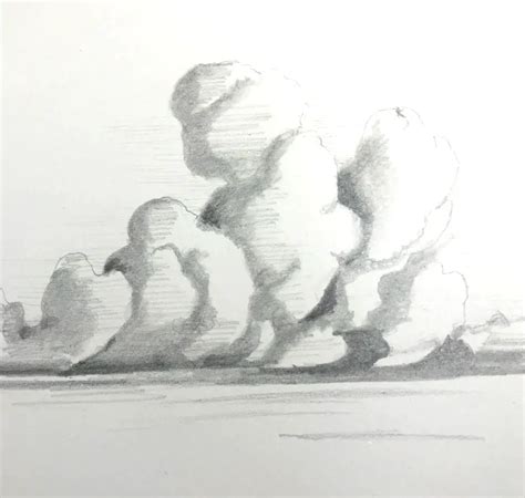 How to Draw Clouds in Perspective Improve Drawing