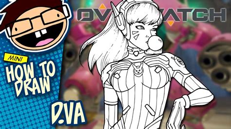 How to Draw D.VA (Overwatch) Narrated Easy StepbyStep Tutorial YouTube