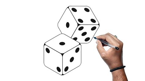 How to Draw Dice Rolling or Being Rolled with Easy Step by Step Drawing Tutorial for Beginners