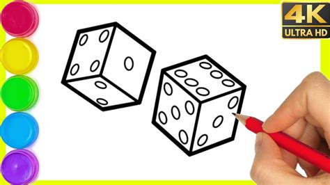 How to Draw Dice Step by Step Dice Drawing Easy Creative Drawing Ideas YouTube