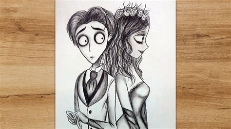 How to Draw Emily from Corpse Bride (Corpse Bride) Step by Step