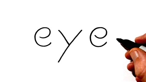 How to Draw Eyes Using the Word Eye Very Easy! YouTube