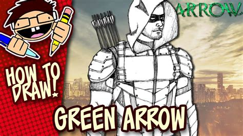 How to Draw GREEN ARROW (ARROW TV Series) Easy StepbyStep Tutorial