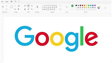 How to Draw Google logo in MS Paint from Scratch! WhatsApp PN