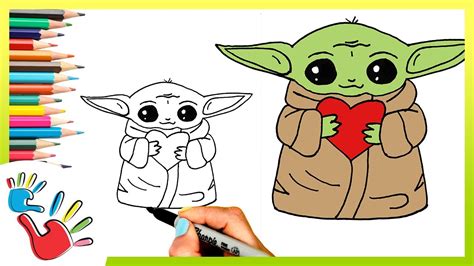 How to Draw Grogu (Baby Yoda) StepbyStep Tutorial