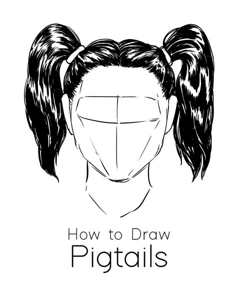 How to Draw Hair in Pigtails: Step by Step Tutorial for Beginners ...