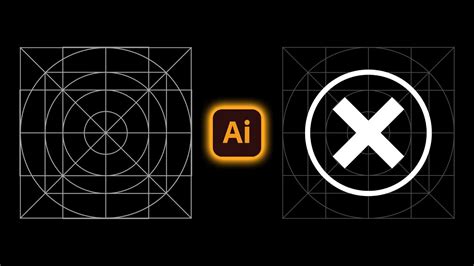 How to Draw Icons Using Grid Adobe Illustrator YouTube