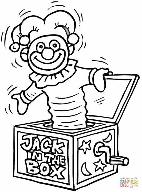 How to Draw Jack in the Box Coloring Page How to Draw Jack in the Box