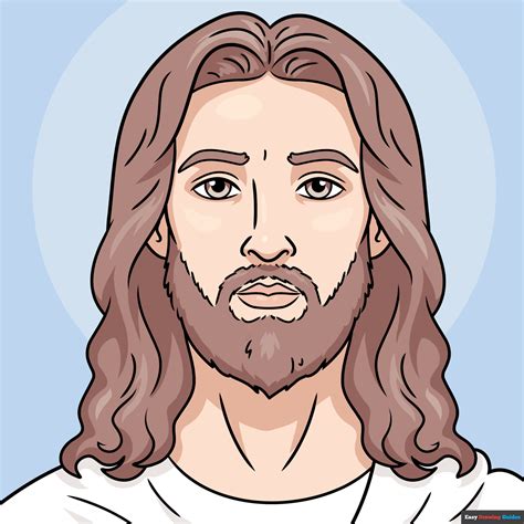 How to Draw Jesus Really Easy Drawing Tutorial