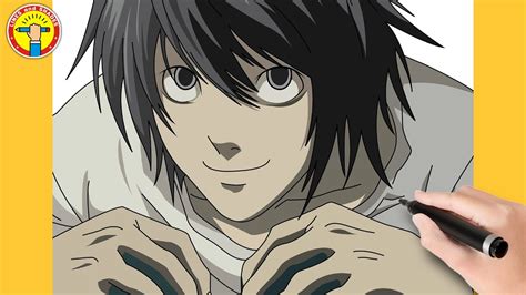 How to Draw L Step By Step Death Note - YouTube