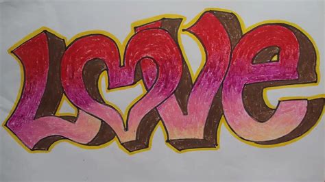 How to Draw LOVE in Graffiti Lettering YouTube.