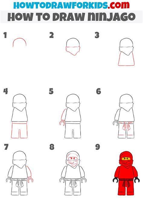 How to Draw Lego Ninjago Easy Drawing Tutorial For Kids