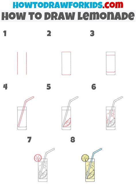 How to Draw Lemonade Really Easy Drawing Tutorial