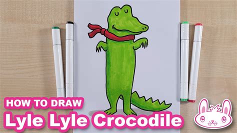 How to Draw Lyle Lyle Crocodile Easy step by step tutorial YouTube