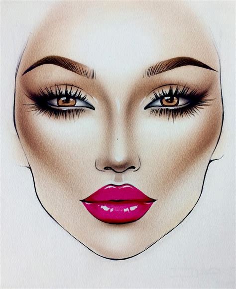 How to Draw MAKEUP on a FACE 💅💄💋MAKEUP on a FACE Drawing Makeup
