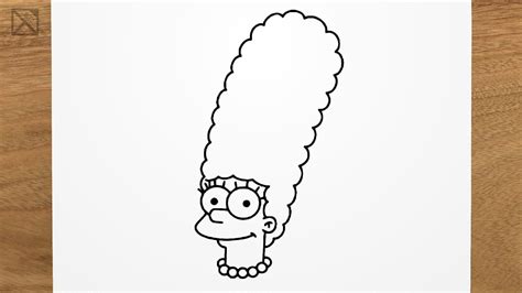 How to Draw Marge Simpson Step by Step YouTube
