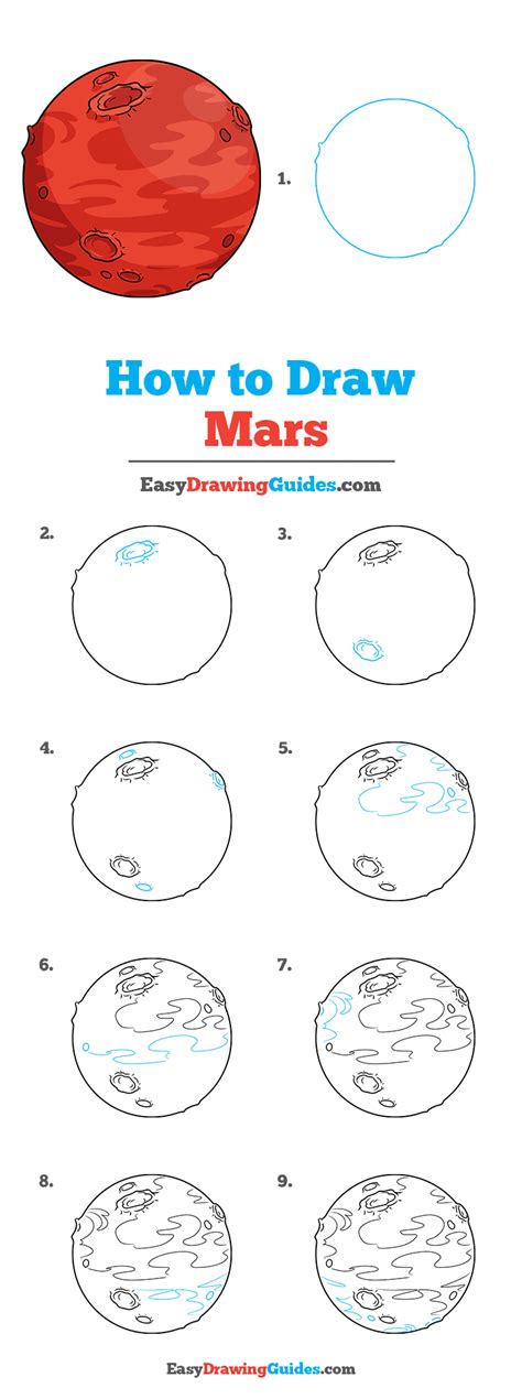 How to Draw Mars Really Easy Drawing Tutorial in 2020 Easy drawings