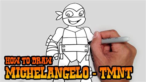 How to Draw Michelangelo TMNT Video Lesson YouTube