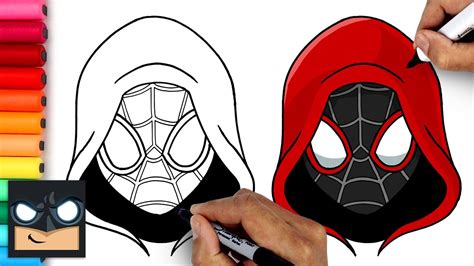 How to Draw Miles Morales Spiderman StepbyStep Tutorial YouTube