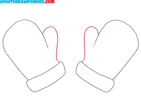 How to Draw Mittens Easy Drawing Tutorial For Kids
